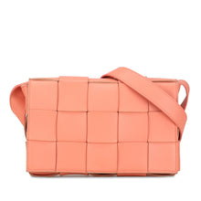 Bottega Veneta | Pre-Owned Nappa Intrecciato Cassette Crossbody | Pink