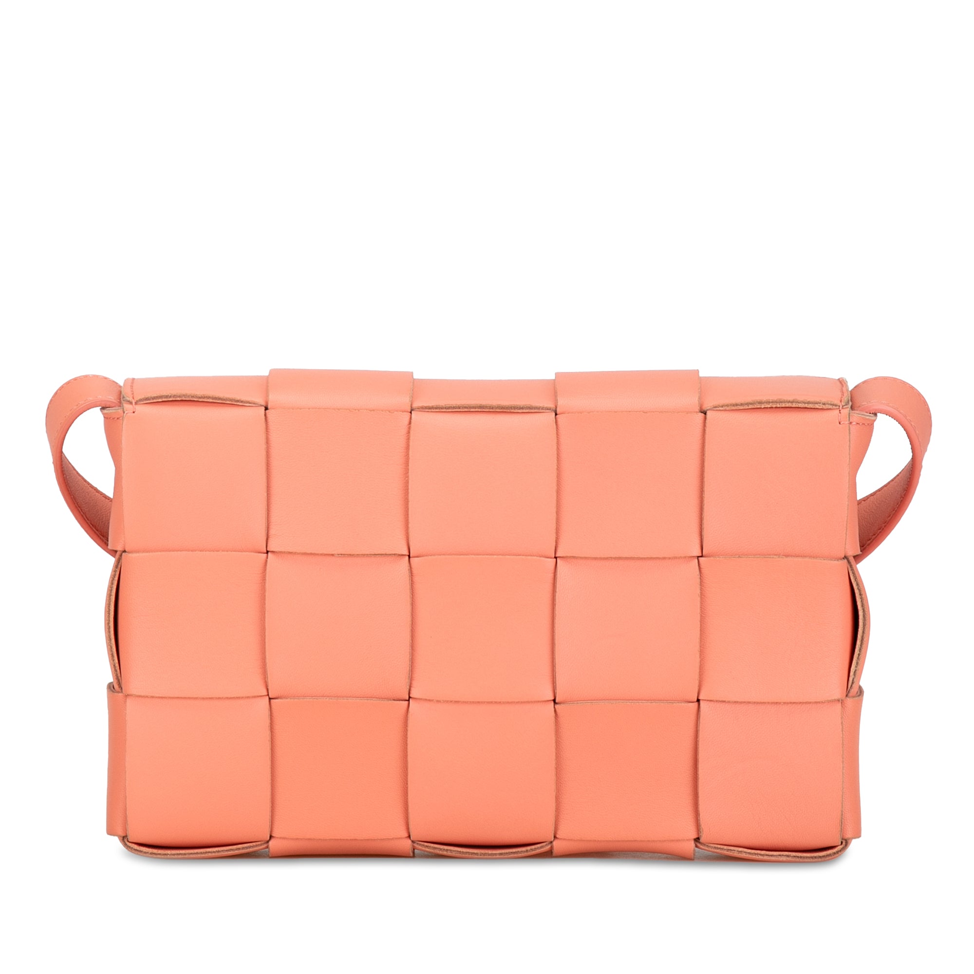 Bottega Veneta | Pre-Owned Nappa Intrecciato Cassette Crossbody | Pink