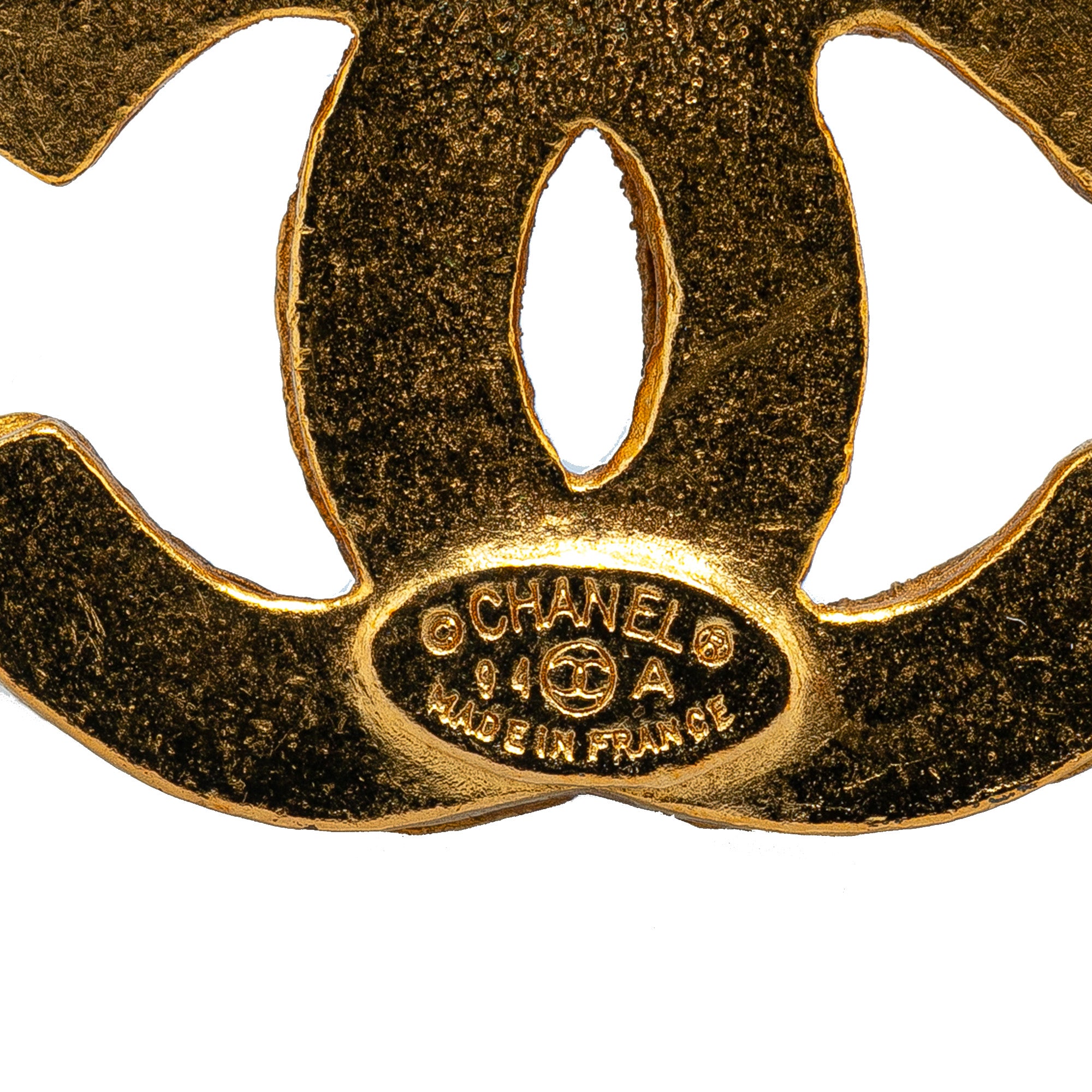 Chanel | Pre-Owned Gold Plated Triple CC Brooch | Gold