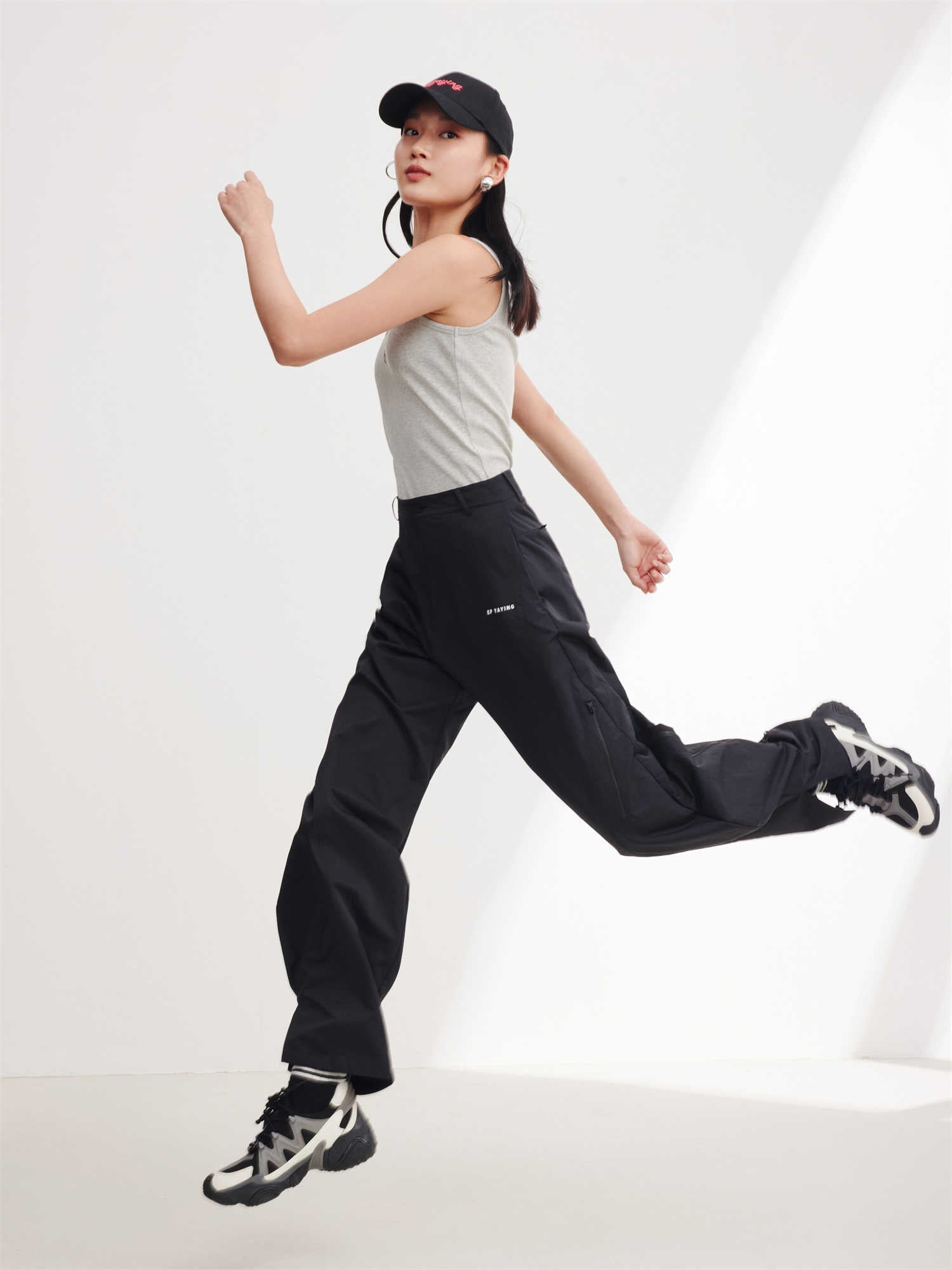 Outdoor Sport Wide-leg Pants | Black