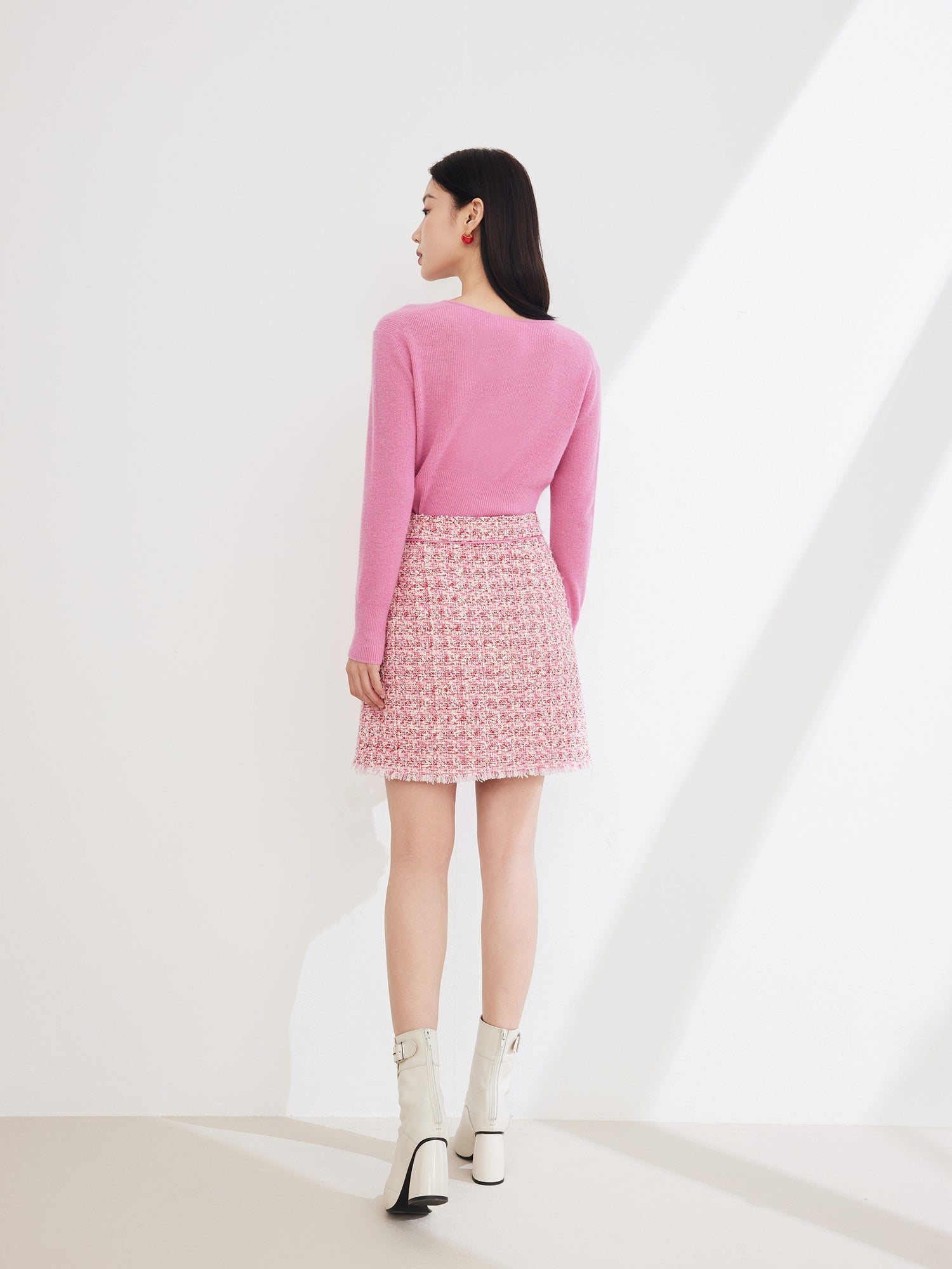 Parisian-style Skirt | Rose Red