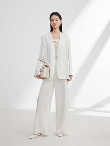 Chinese-Style Blazer | Beige
