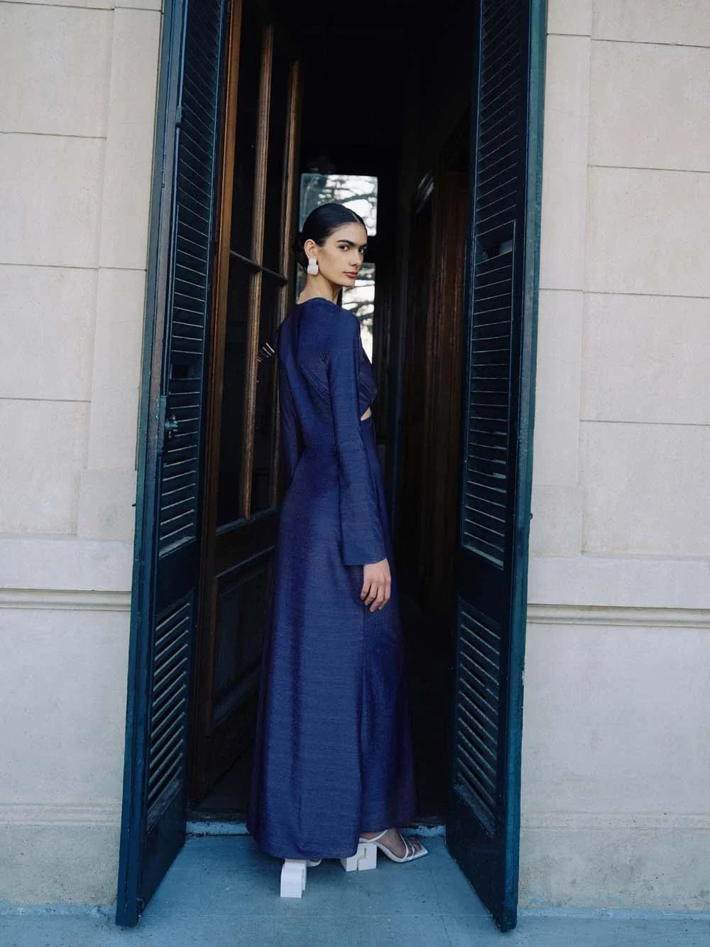 Manola Maxi Dress | Deep Blue