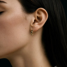 Val Earrings | 18K Gold Plated on Brass | Black