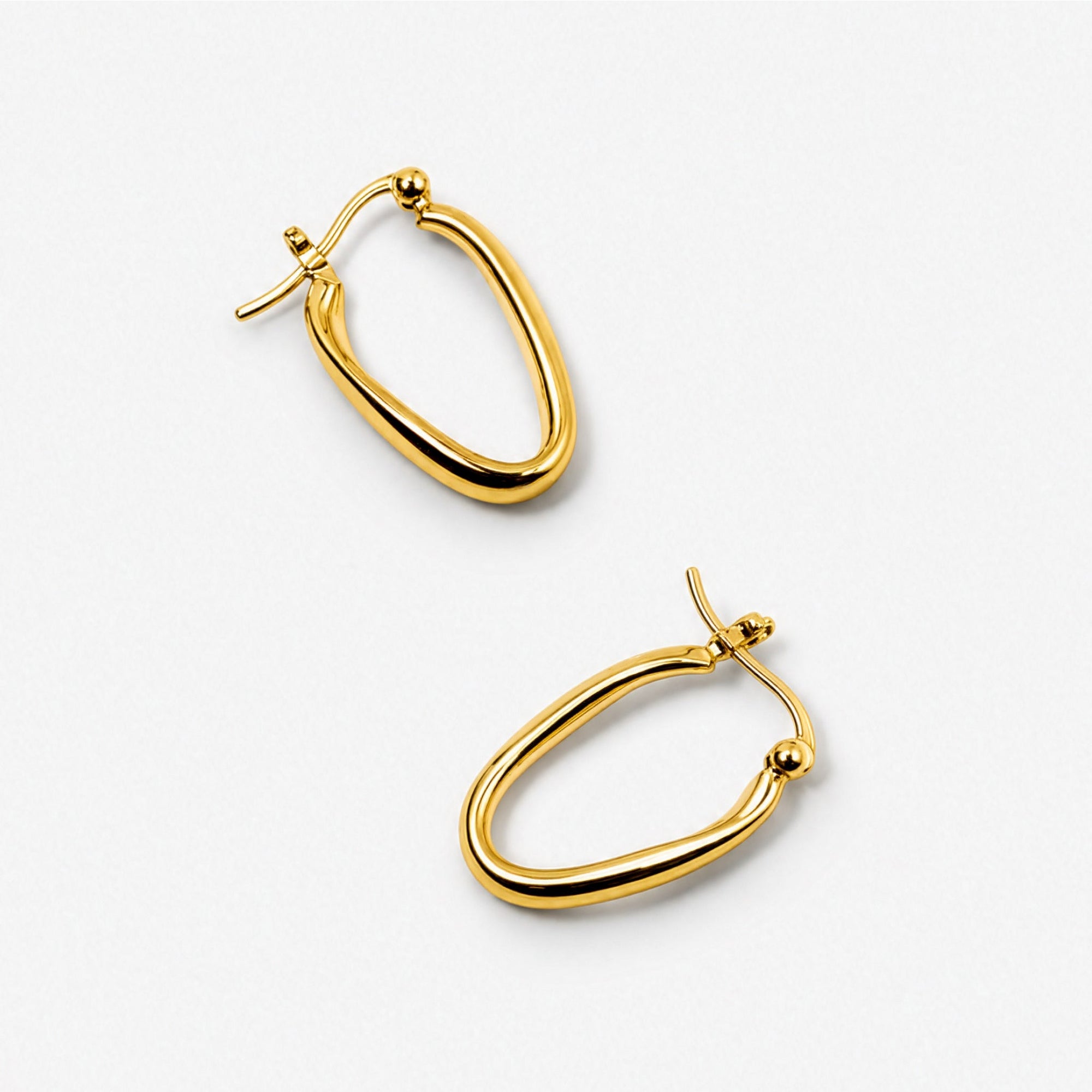 Ribbon Earrings | 18K Gold Plated on Brass