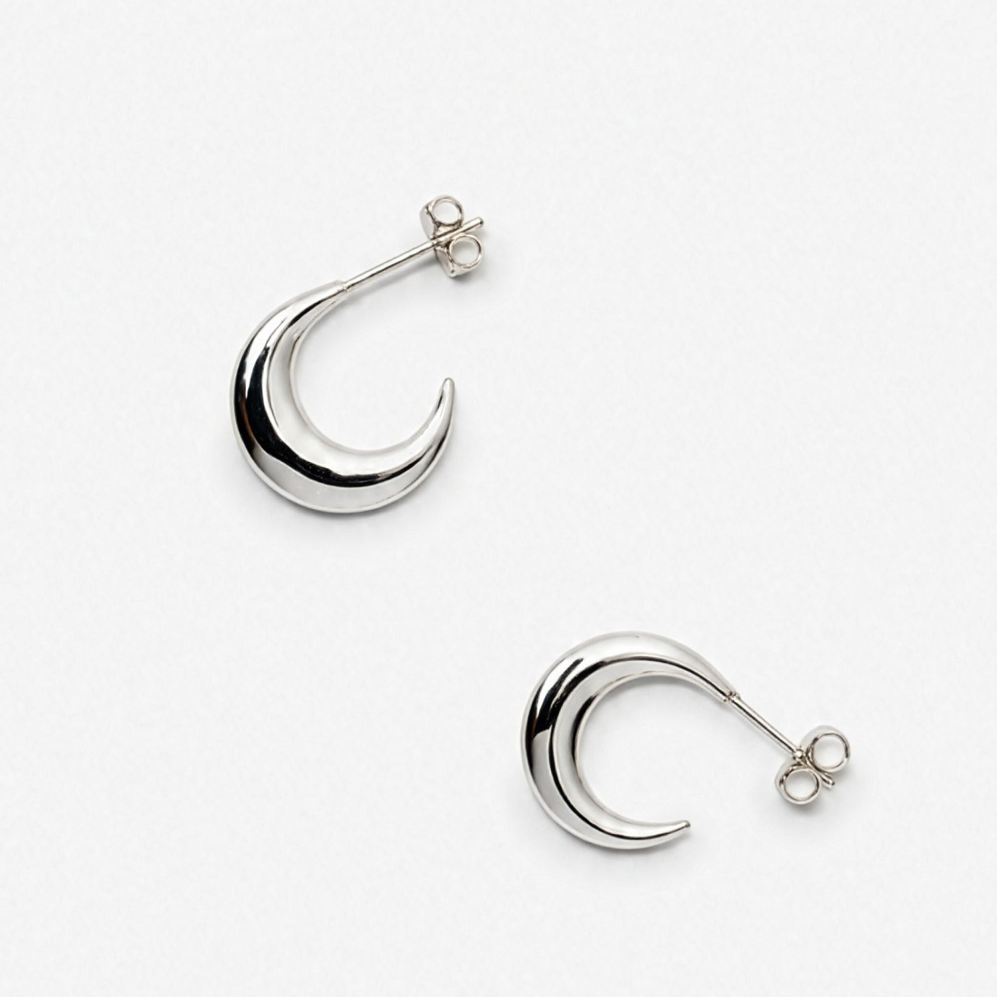 Crest Earrings | Sterling Silver