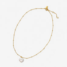 Solo Necklace | 18K Gold Plated on Sterling Silver | Freshwater Pearl