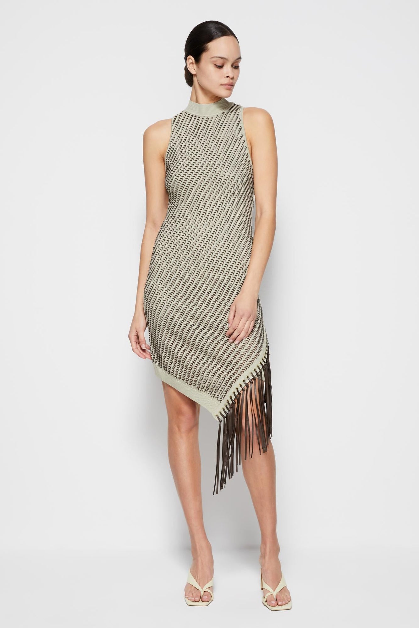 Chelle Pointelle Fringe Dress - SIMKHAI 