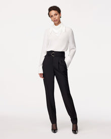 Women | Silk Detachable Bandana Blouse | White