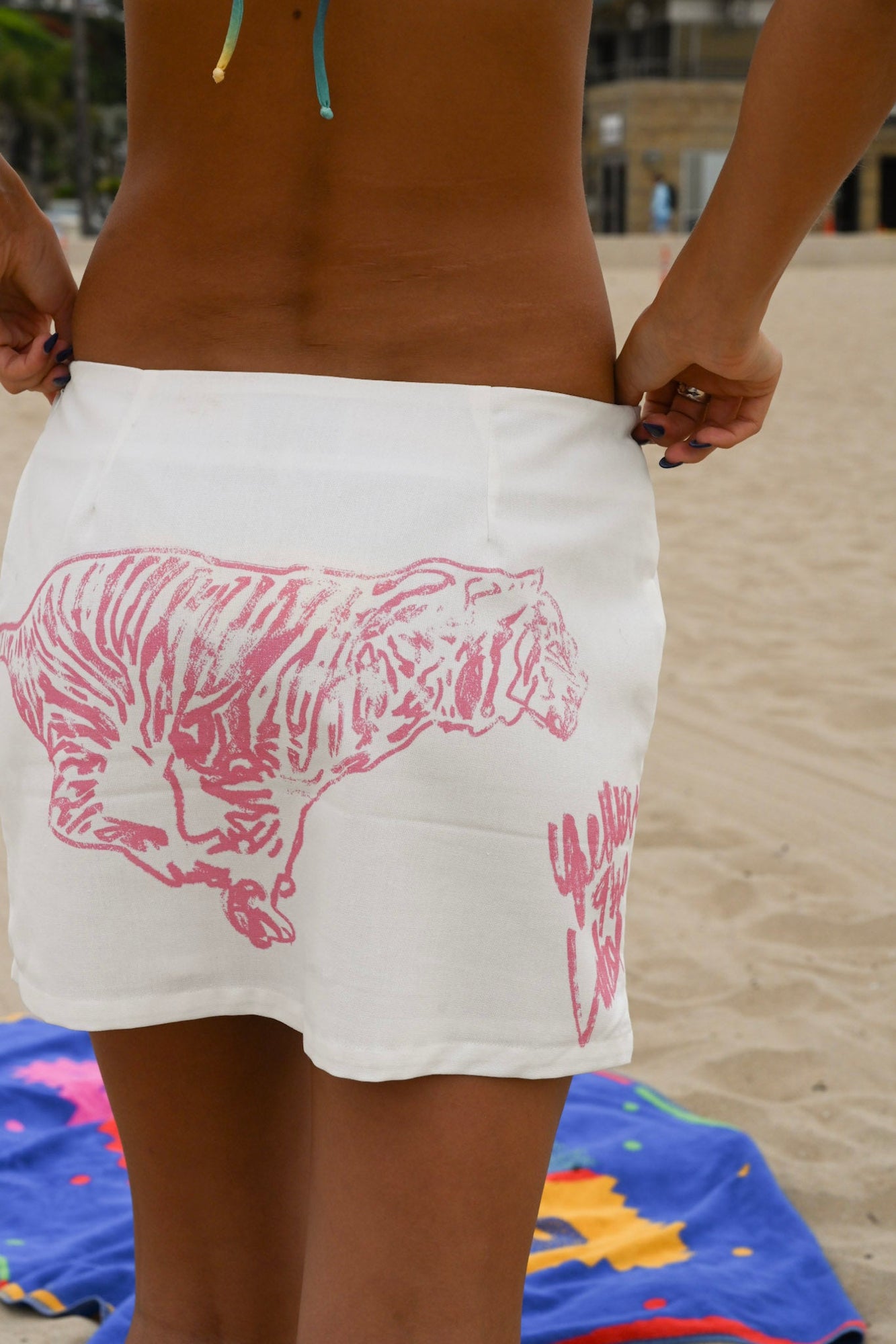 Delia Mini Skirt | White