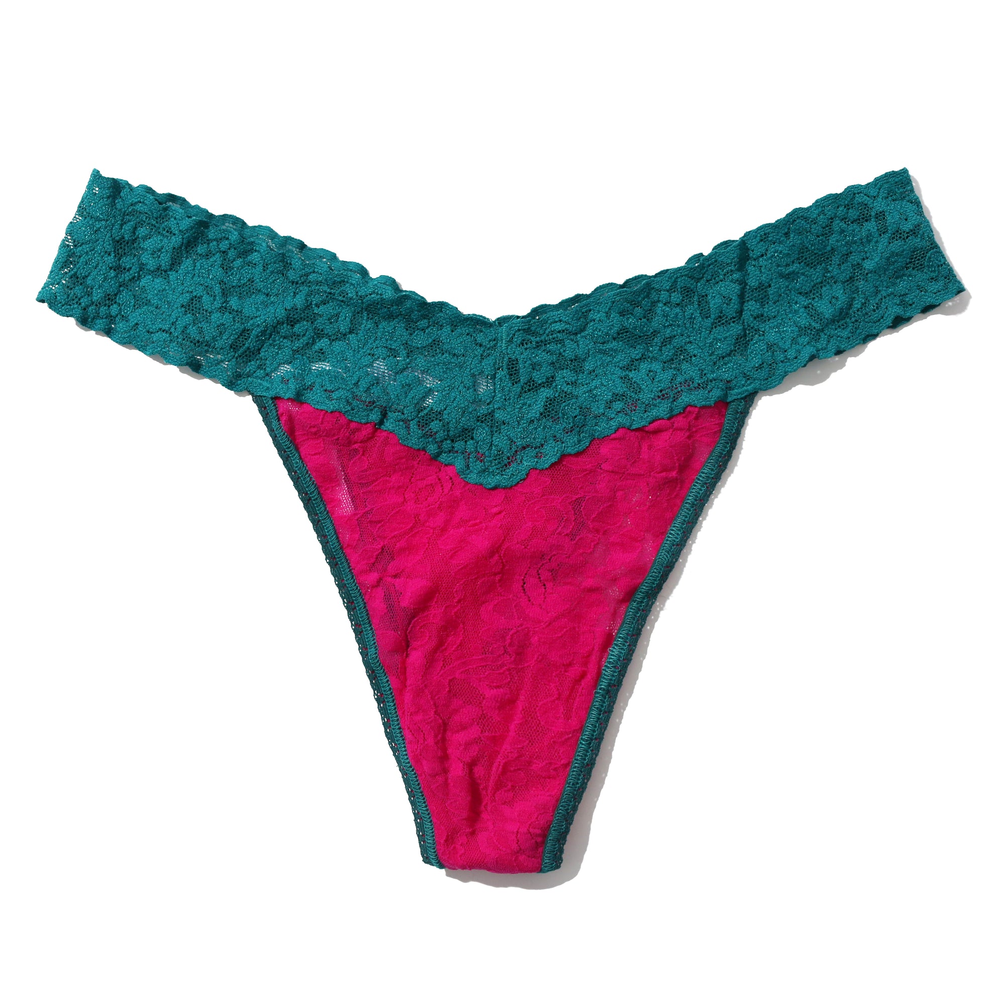 Signature Lace Original Rise Thong | Pkru/Nfob