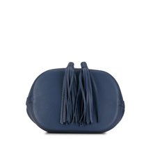 Gucci | Pre-Owned Leather Miss Bamboo Tassel Bucket Bag | Blue