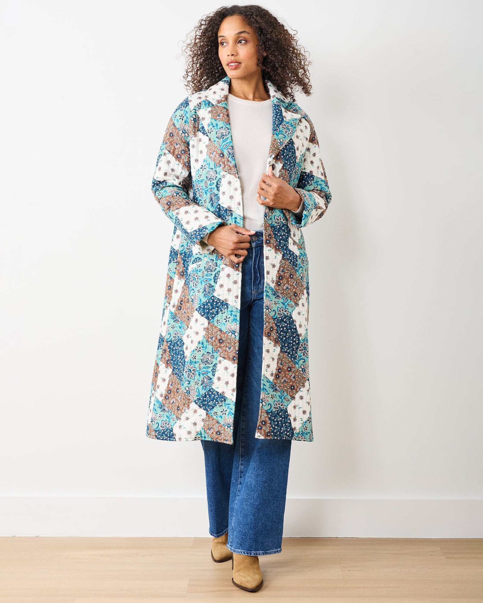 Vintage Patchwork - Wren Jacket - Mocha - Printfresh