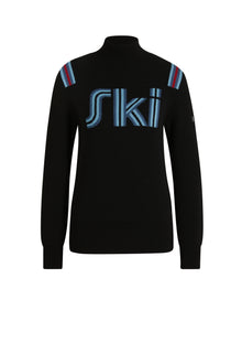 Women | SK Mock Neck Pullover | Black