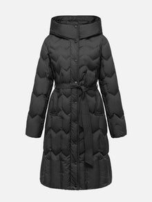 Goose Down Waist-Defining Slim-Fit Down Jacket | Black