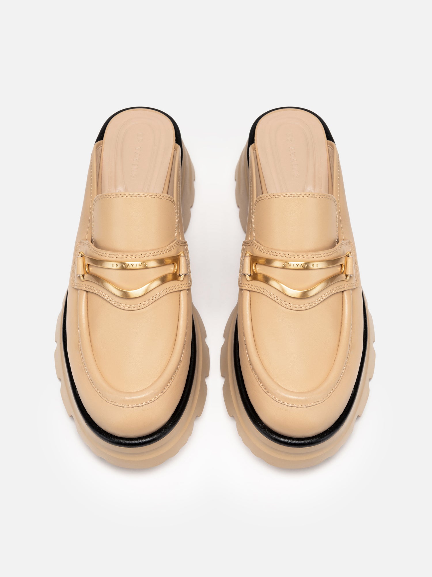 College Style Half-drag Loafers | Camel