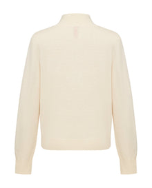 Wool Cashmere Knitted Cardigan | Beige