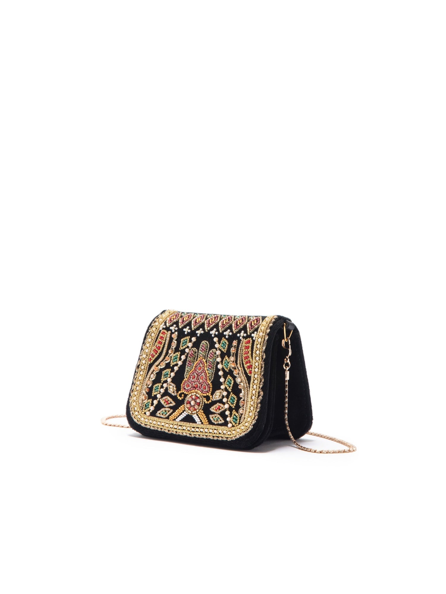 Chain Bag - Small | Black/Gold Multi