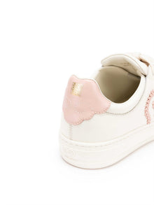 Woven Lucky Shoes | White/Pink