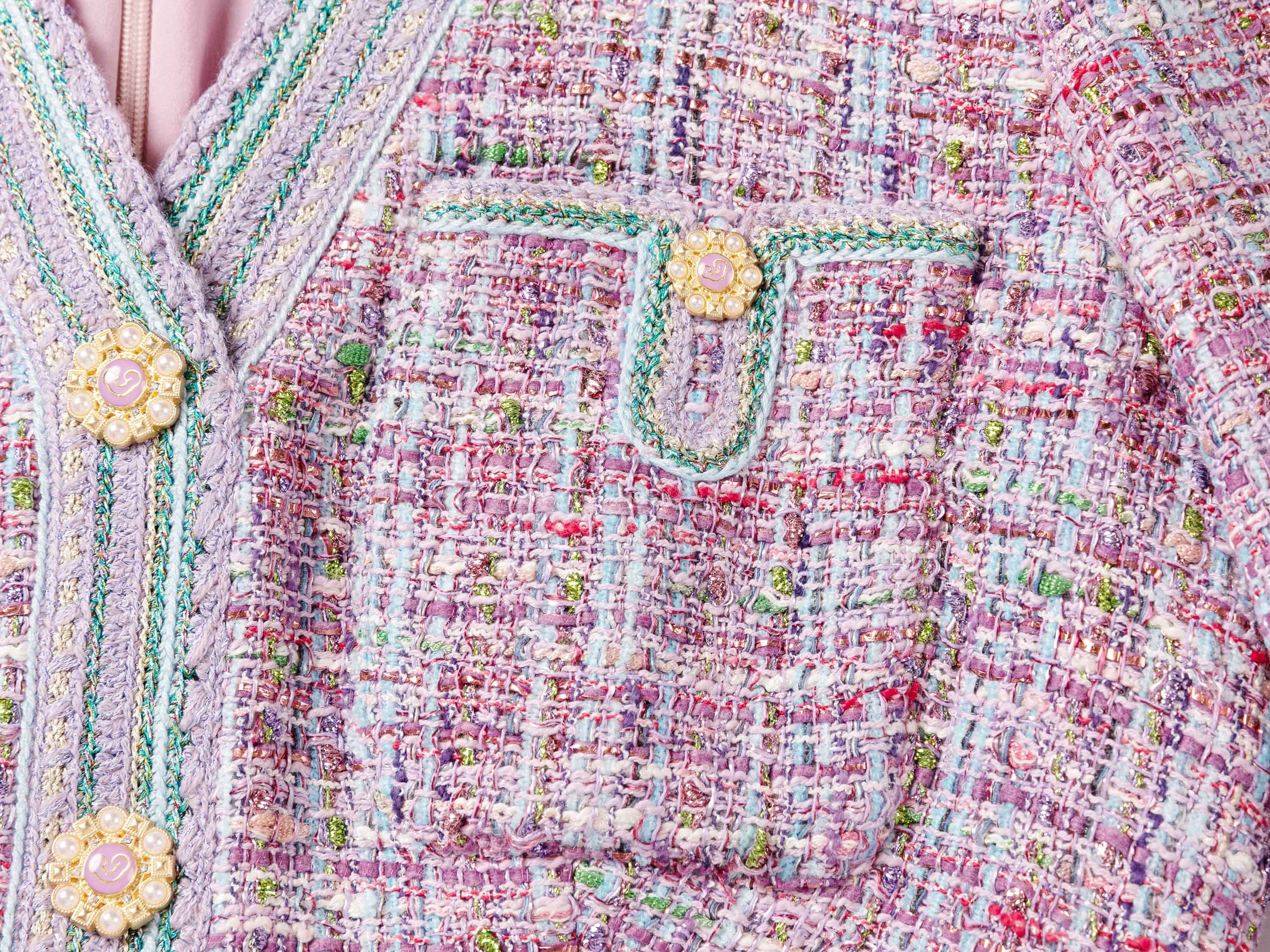 Tweed Dress | Purple