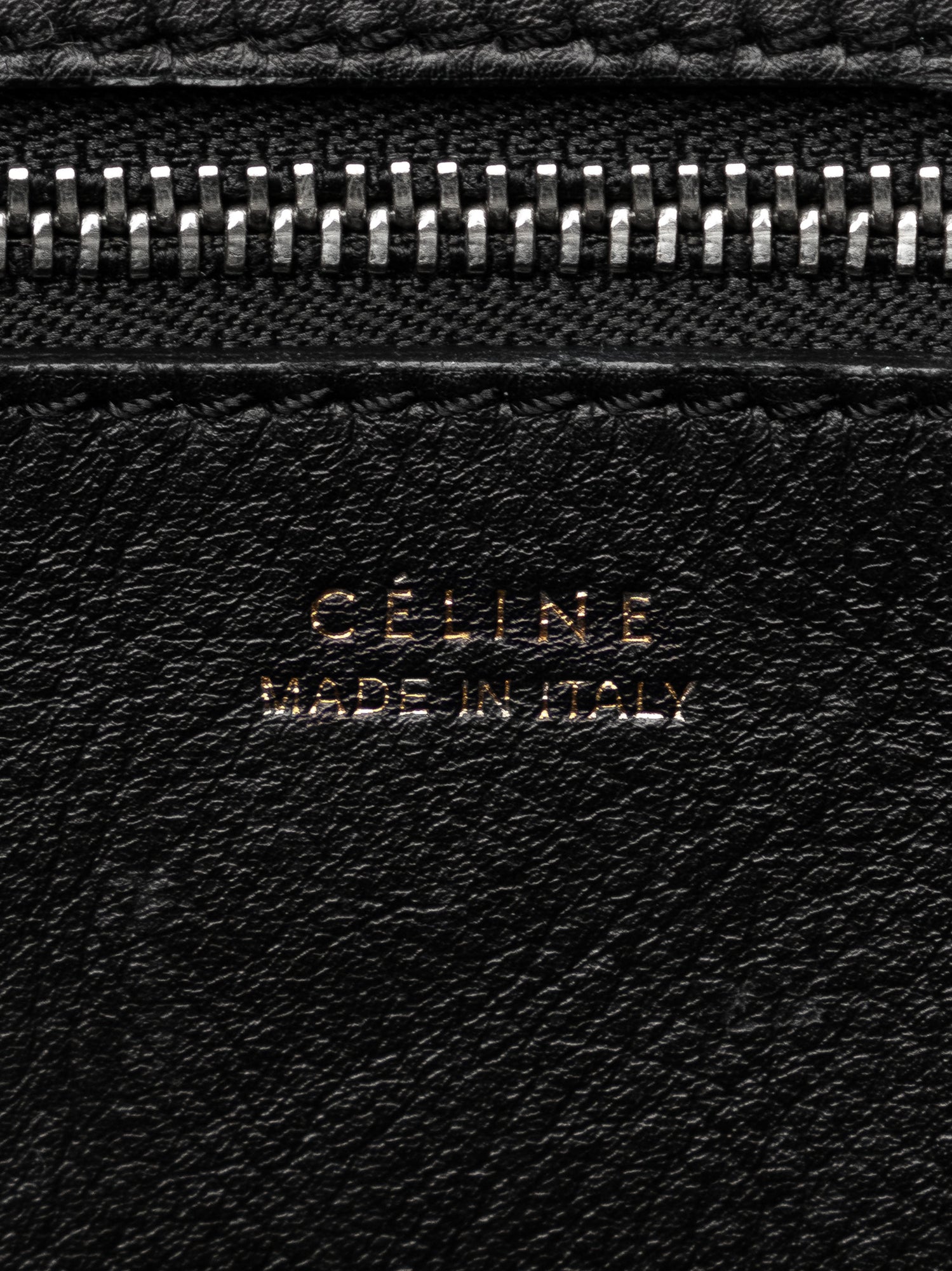Celine | Pre-Owned Felt and Leather Tie Knot Tote | Gray