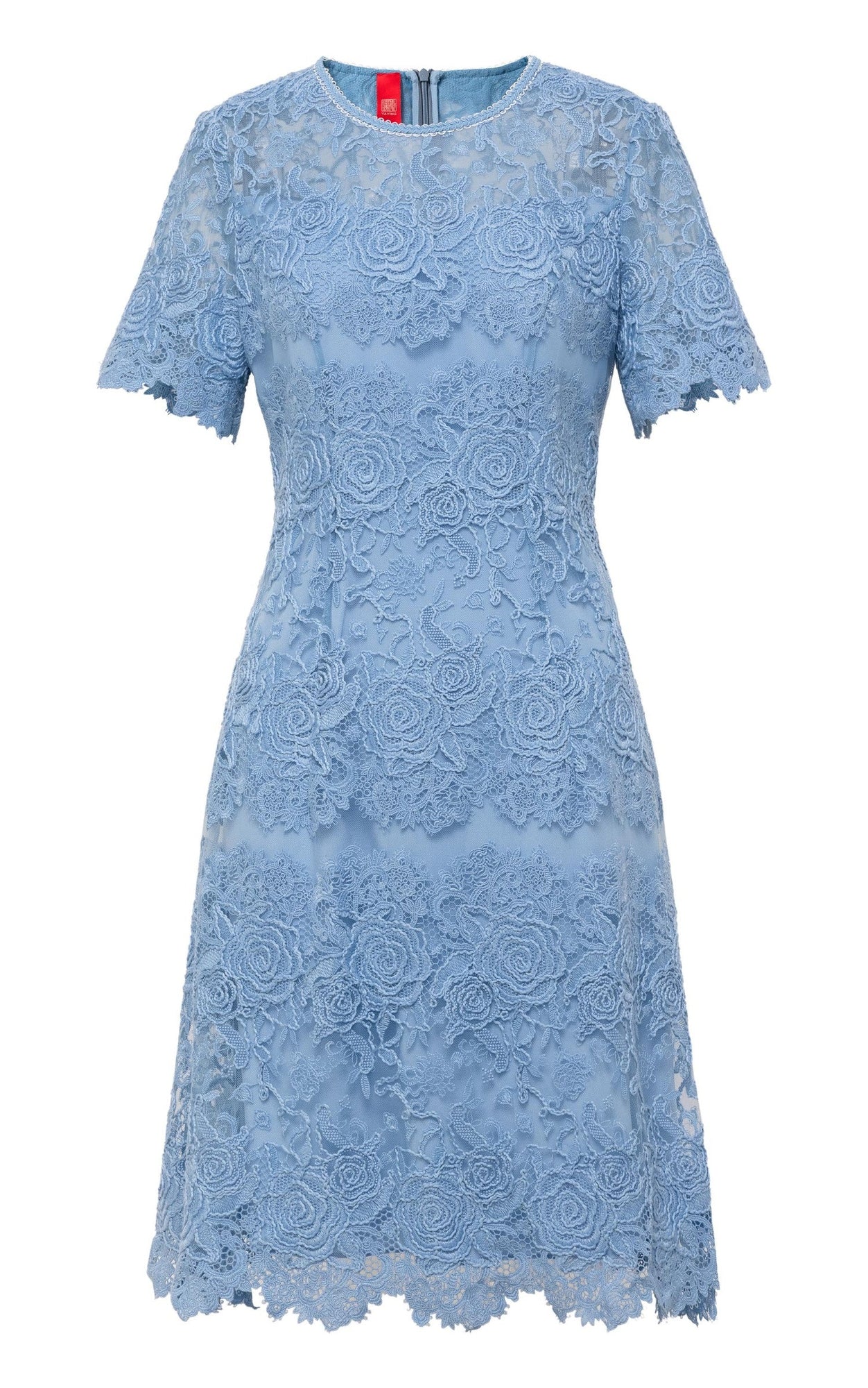 Peony Embroidered Dress | Blue