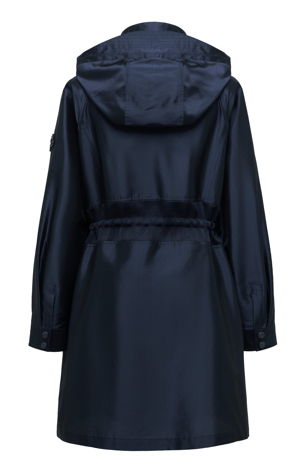 Triacetate Trench Coat | Navy