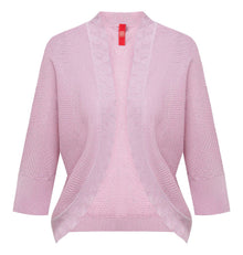 Knit Cardigan with Silk Blend | Pink