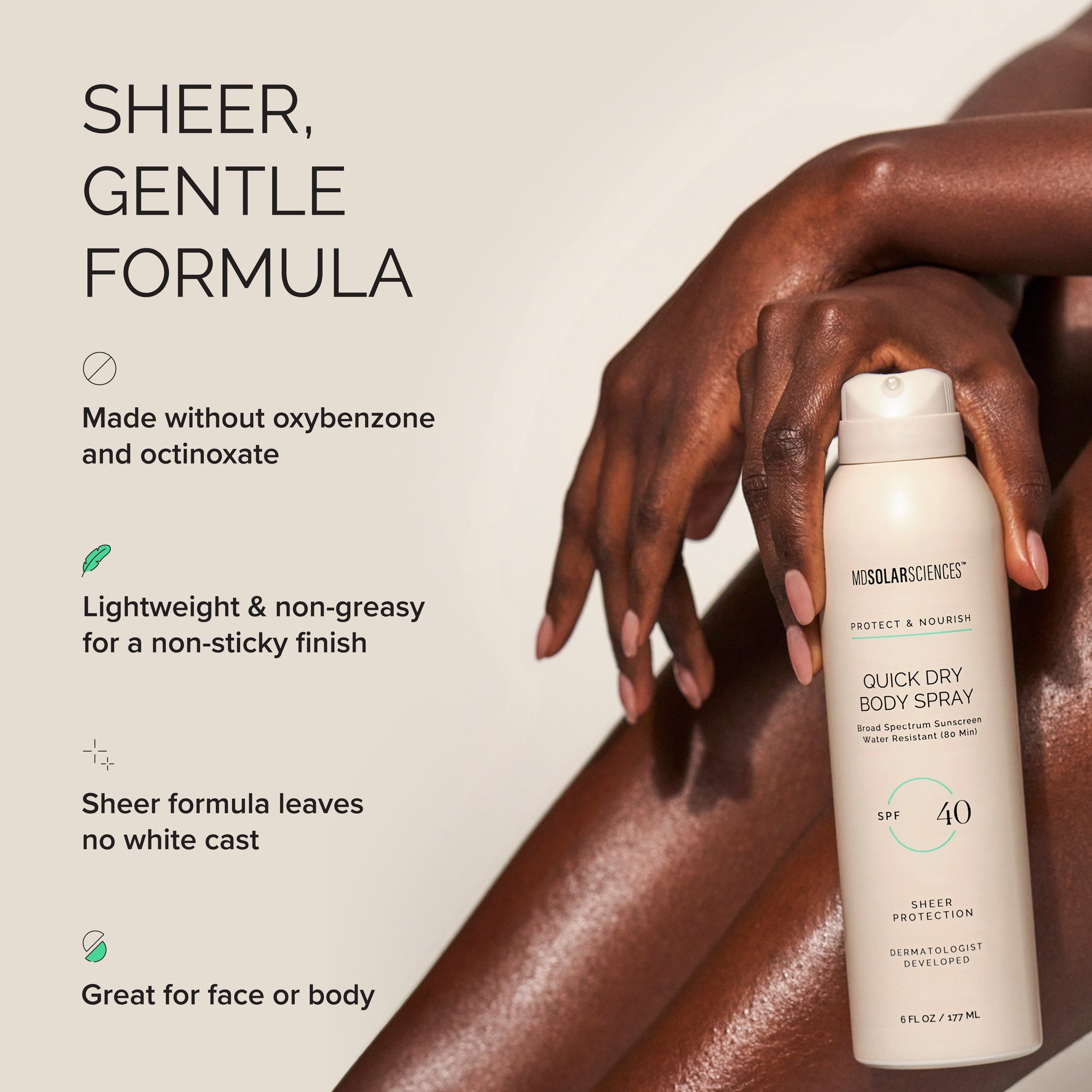 Mosolar Sciences quick dry body spray 