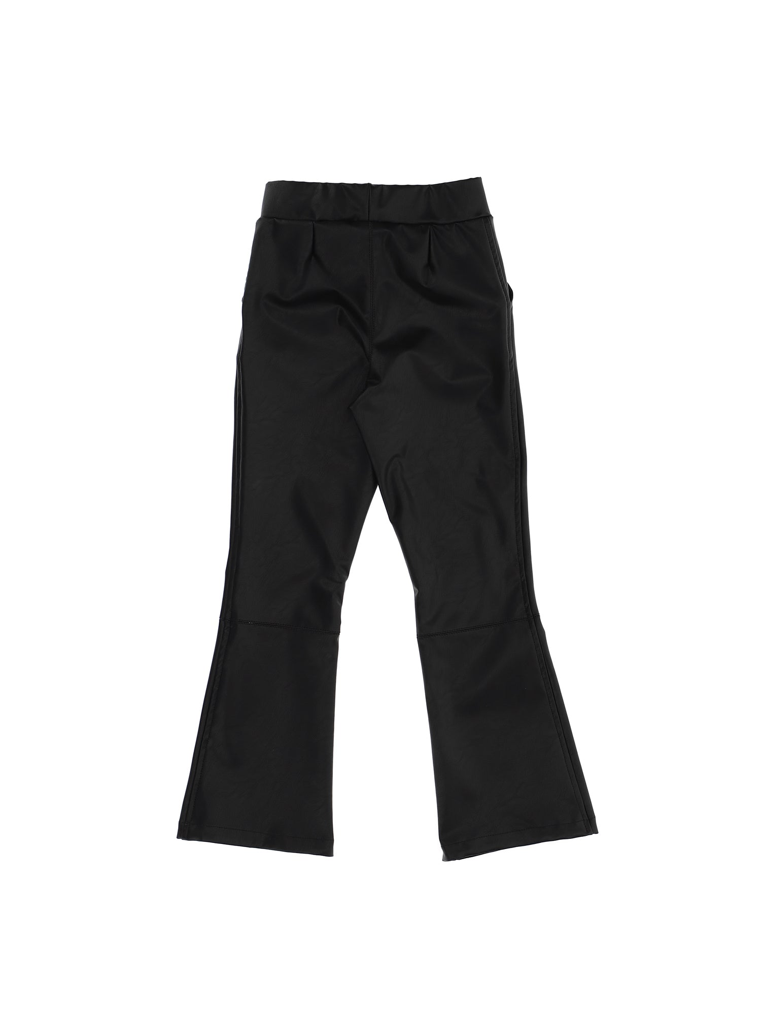 Girls | Coated Fabric Trousers | Black