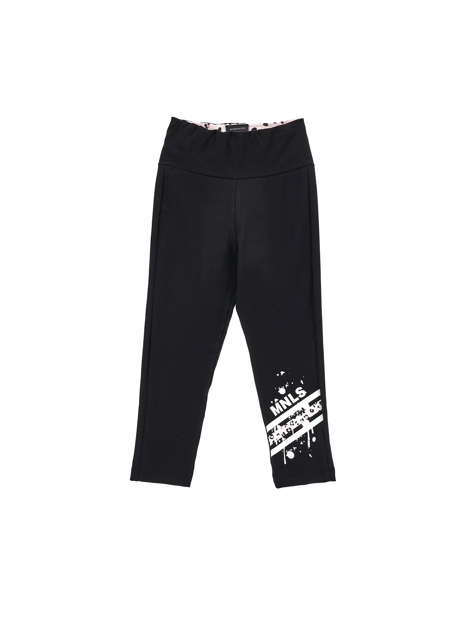 Girls | Cotton Jersey Leggings | Black