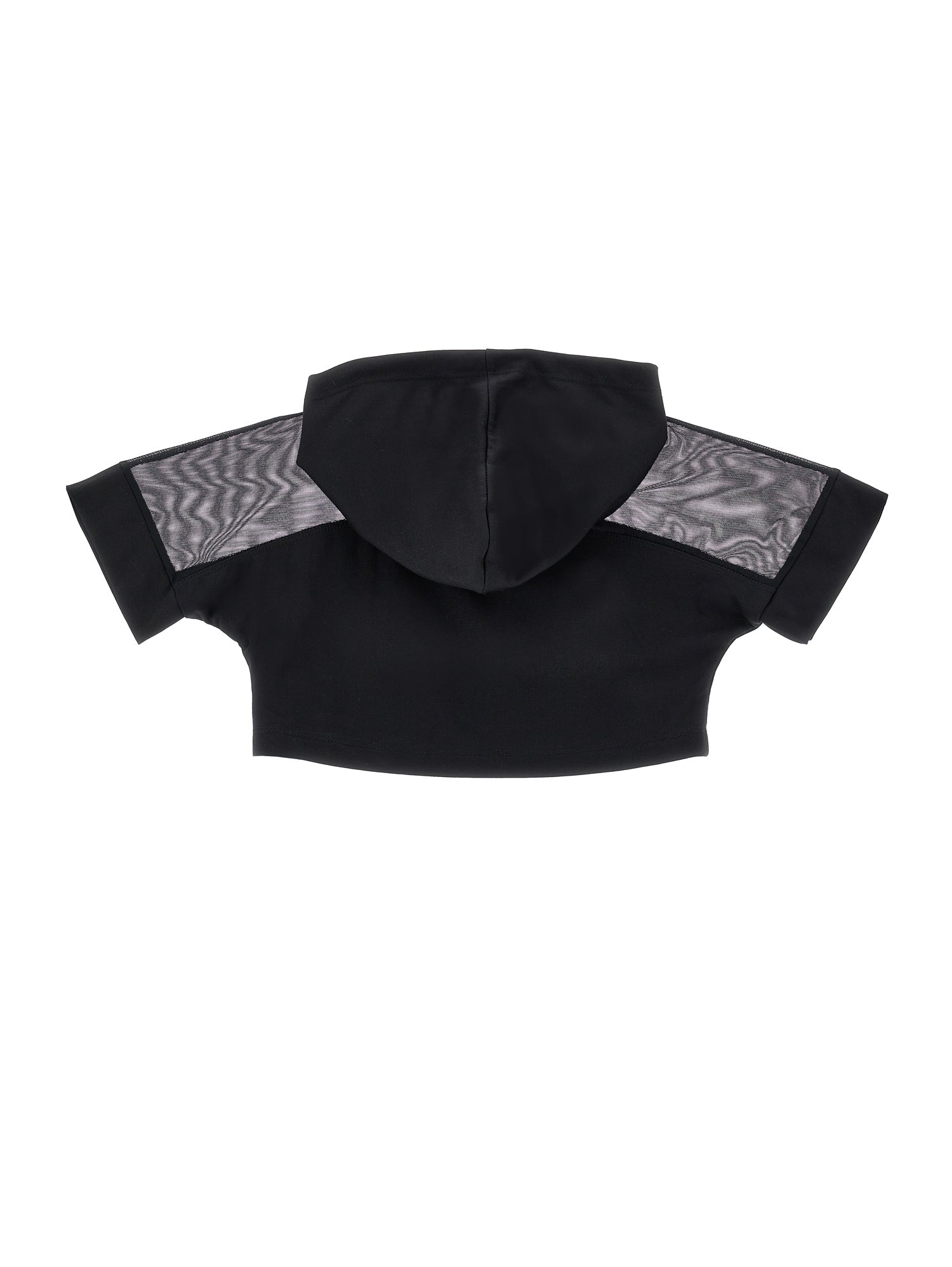 Girls | Viscose Short Hoodie | Black