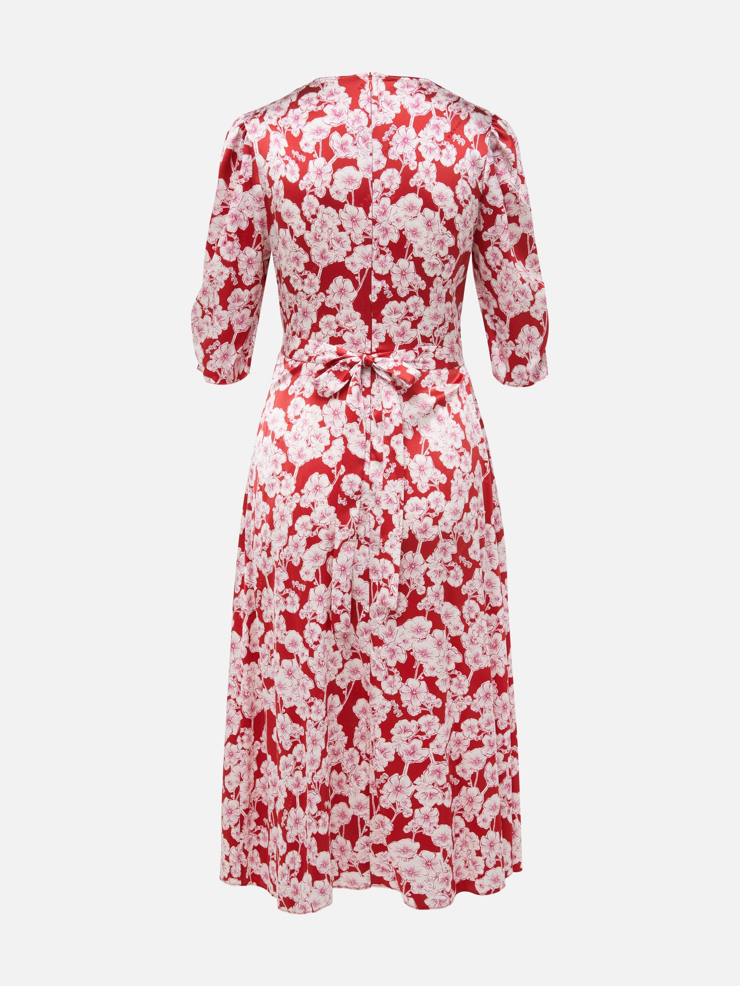 Floral Print Dress | Red
