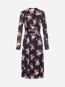 Floral Midi Dress | Black