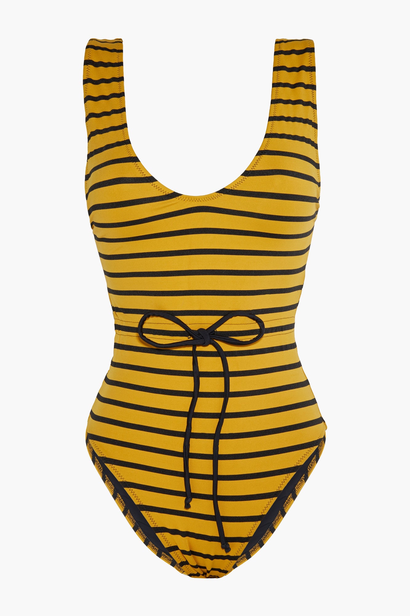 Women | Solid & Striped | One-Piece | Mustard