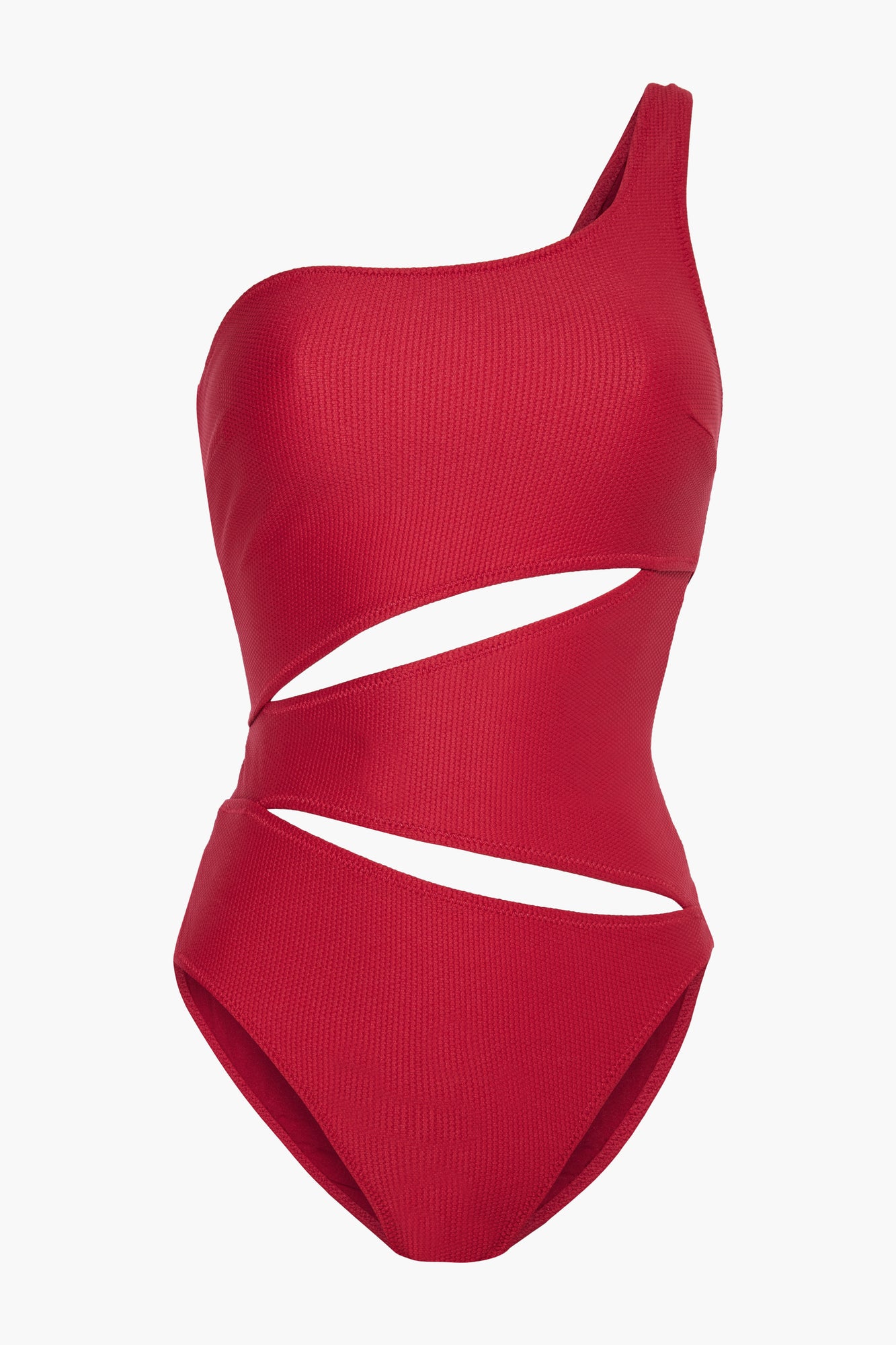 Women | Solid & Striped | One-Piece | Crimson