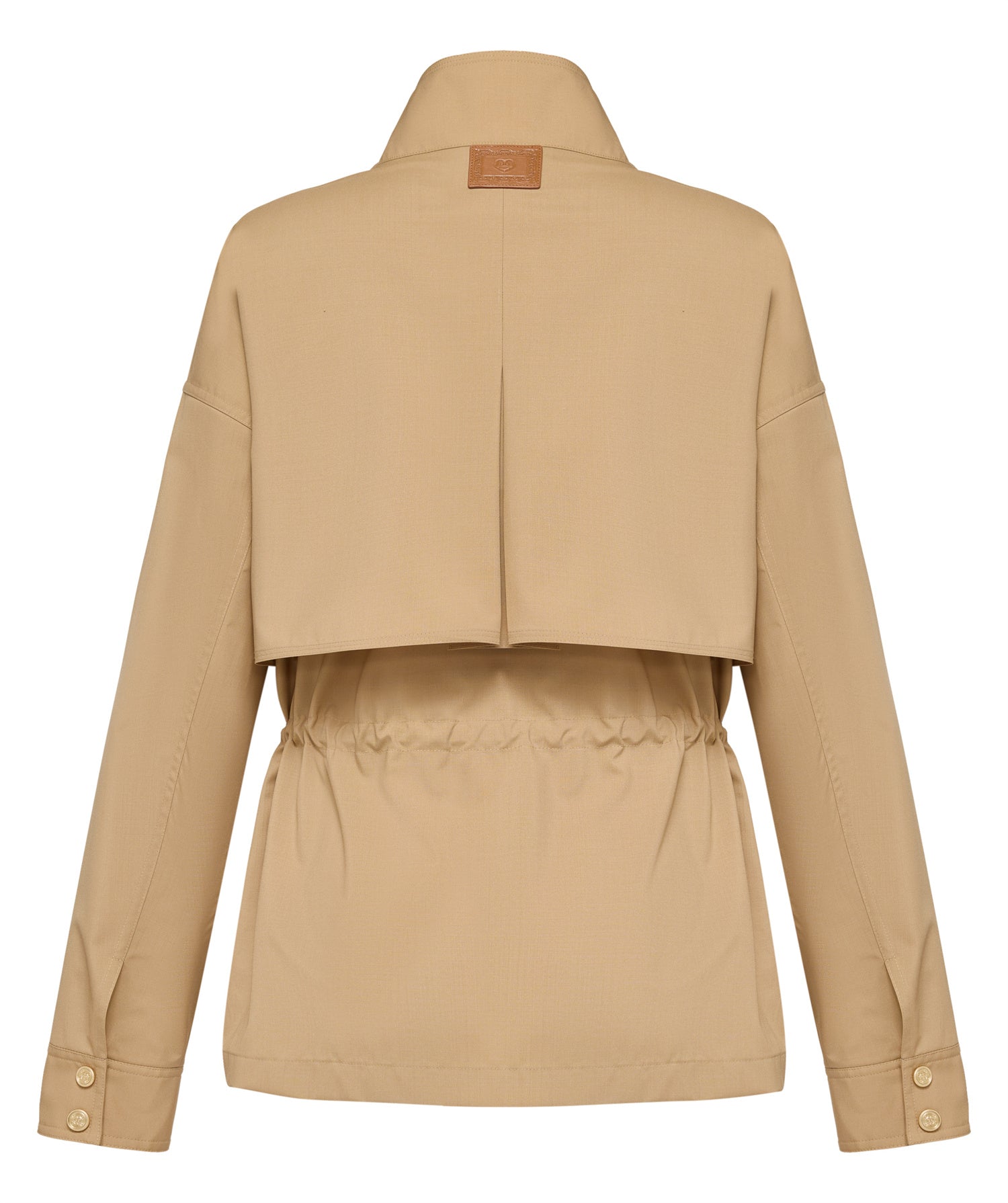 Mulberry Silk and Wool Trench Coat | Khaki
