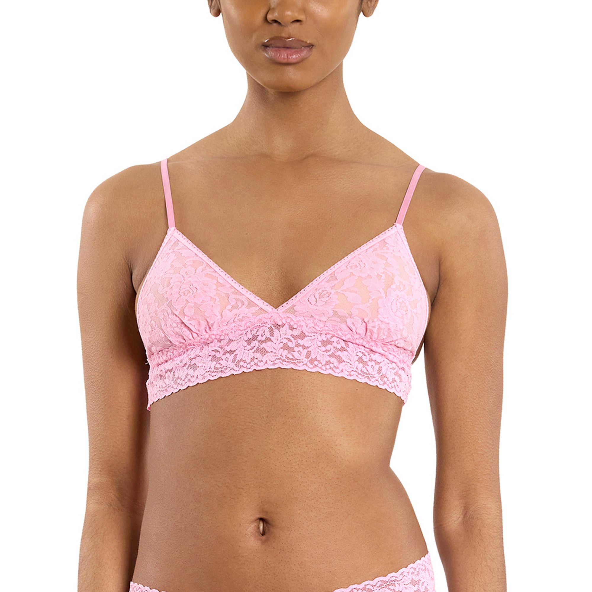 Signature Lace Padded Bralette | Strawberry Lemonade (Pink)