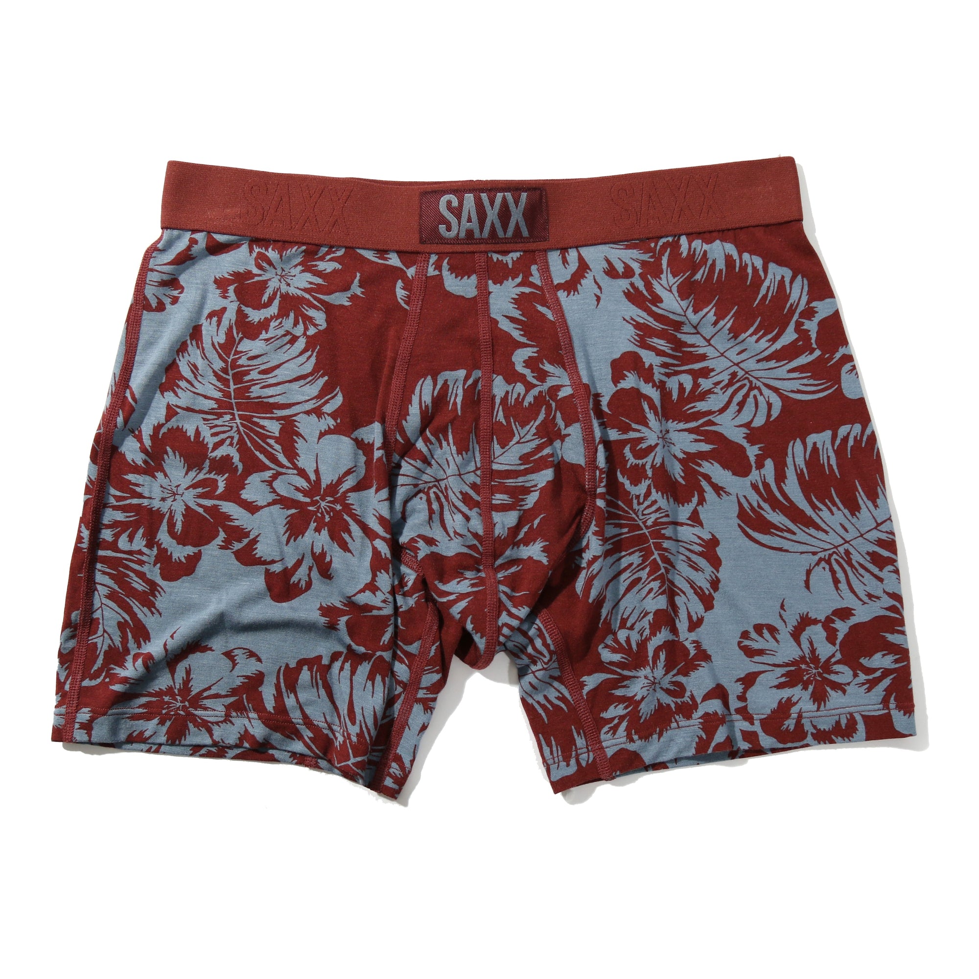 Signature Lace Original Rise Thong & Saxx Boxer Brief | Shadow Tropics (Brown)
