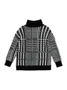 Girls | Angora Blend Sweater | Cream/Black