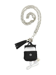 Girls | Leather Earphone Case | Black
