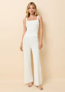 Logan Pant Optic White - Solid & Striped