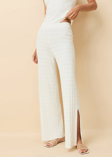 Logan Pant Optic White - Solid & Striped
