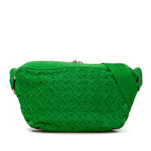Bottega Veneta | Pre-Owned Canvas Intrecciato Webbing Cassette Crossbody | Green