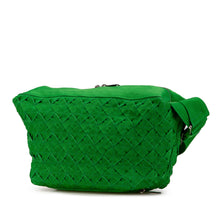 Bottega Veneta | Pre-Owned Canvas Intrecciato Webbing Cassette Crossbody | Green