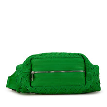 Bottega Veneta | Pre-Owned Canvas Intrecciato Webbing Cassette Crossbody | Green