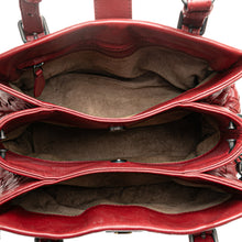 Bottega Veneta | Pre-Owned Mini Nappa Intrecciato Roma Satchel | Red