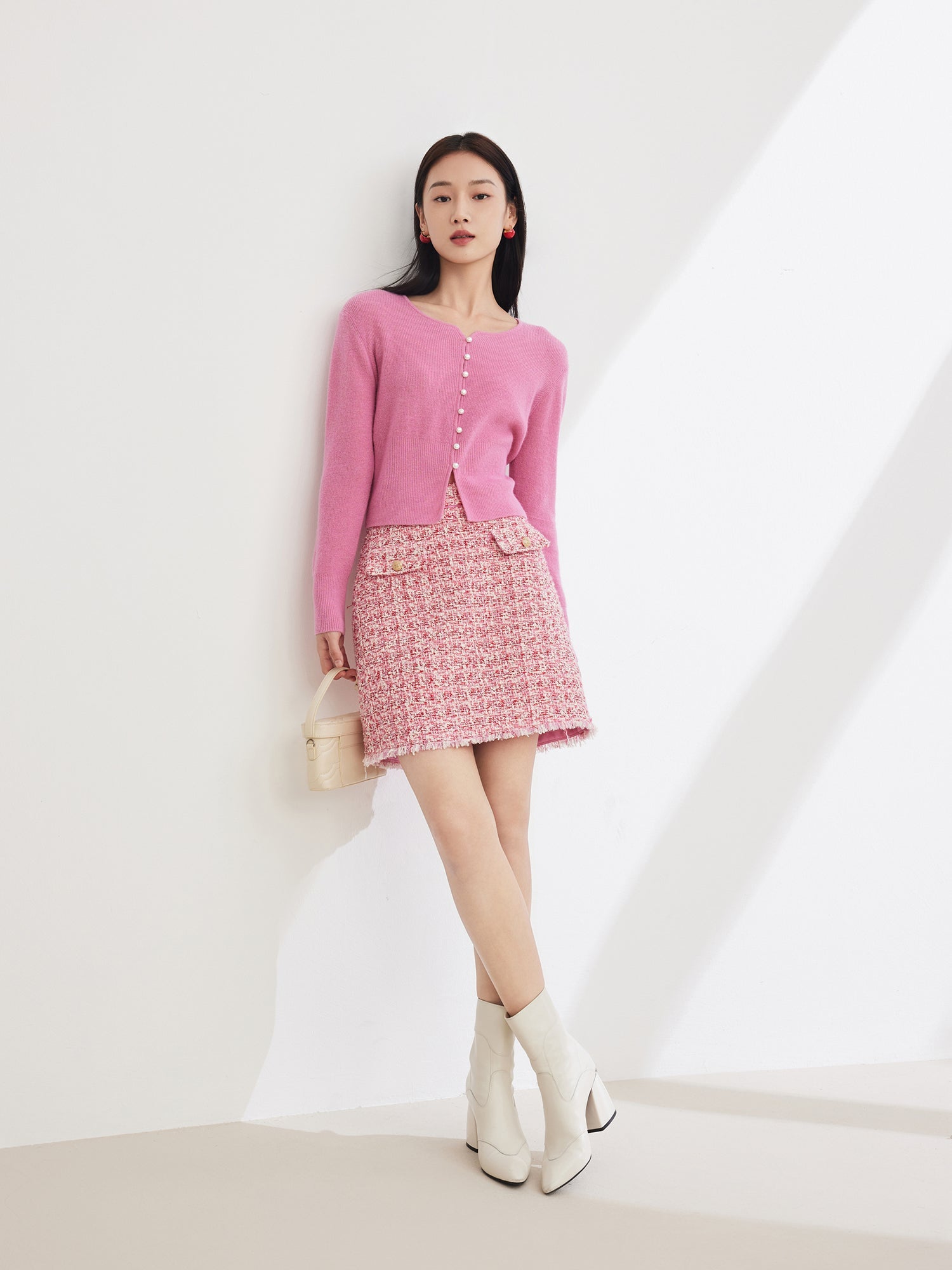 Parisian-style Skirt | Rose Red
