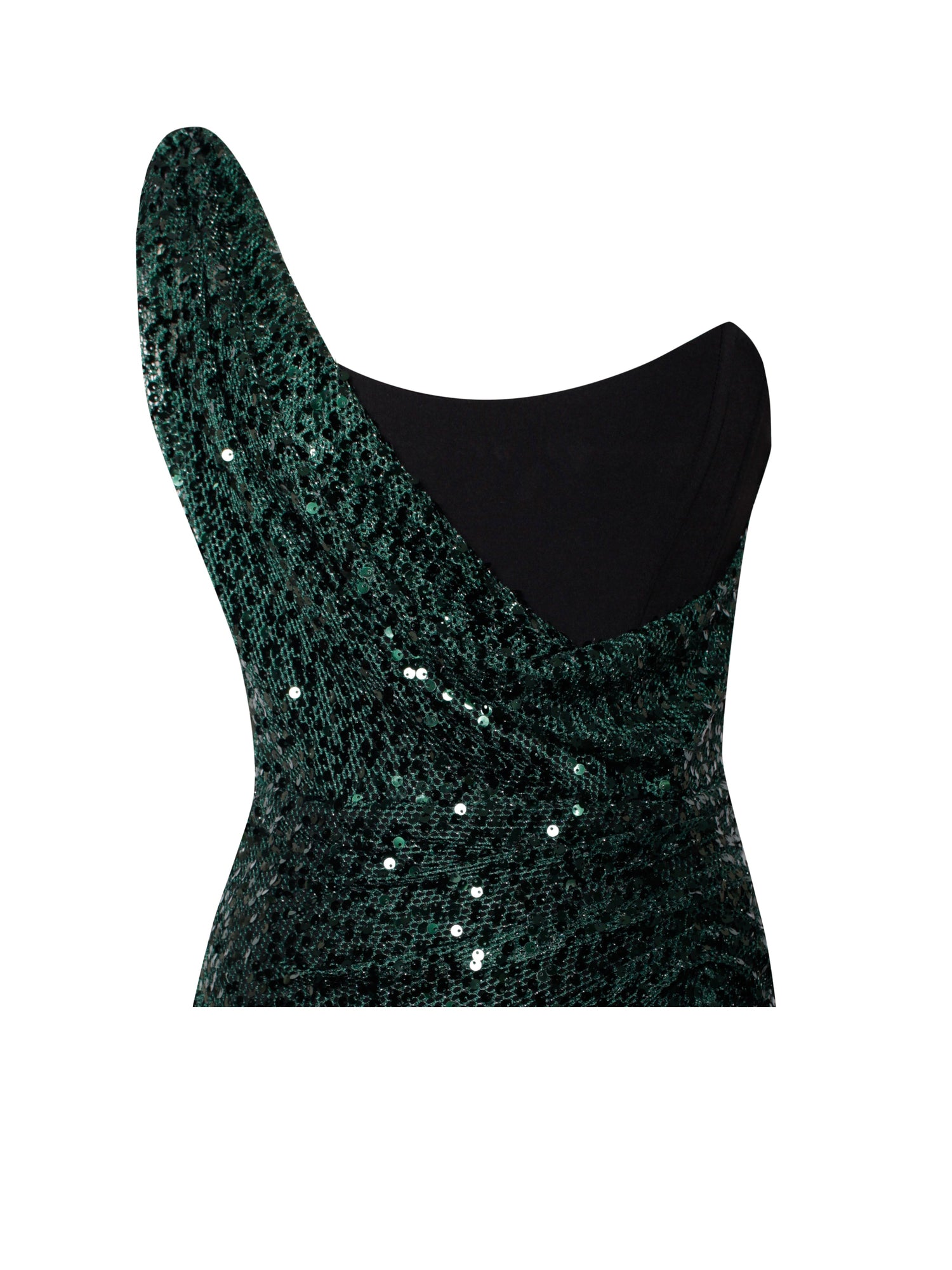 Umme Sequin Gown | Emerald Green