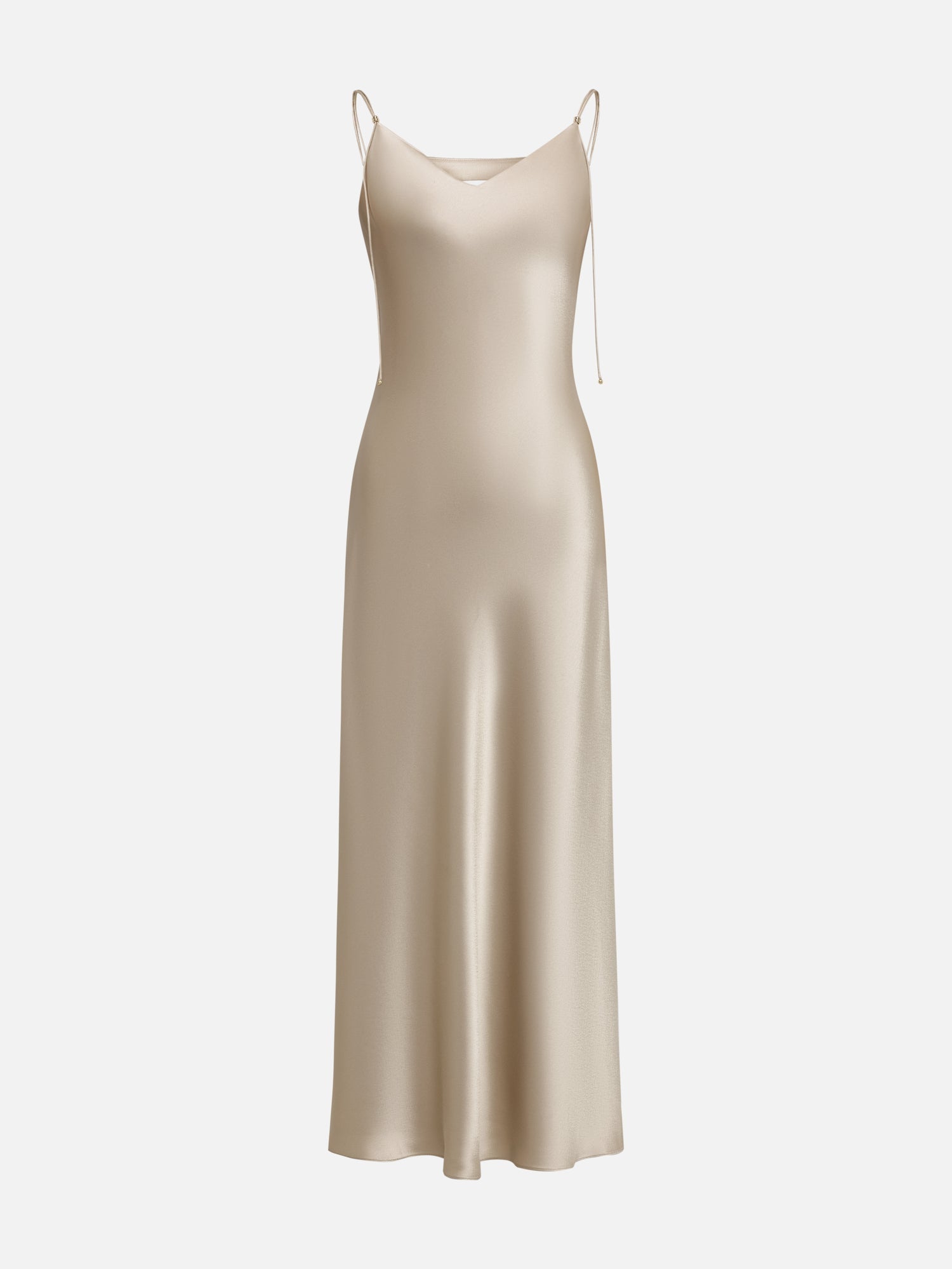 Acetic Acid Suspenders Dress | Camel